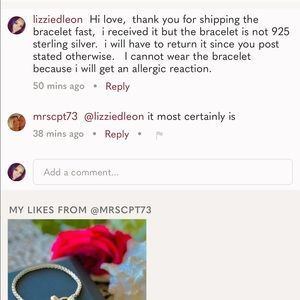 BEWARE OF•••@mrscpt73 •••selling FAKE “ sterling silver”“ POSH AMBASSADOR II”